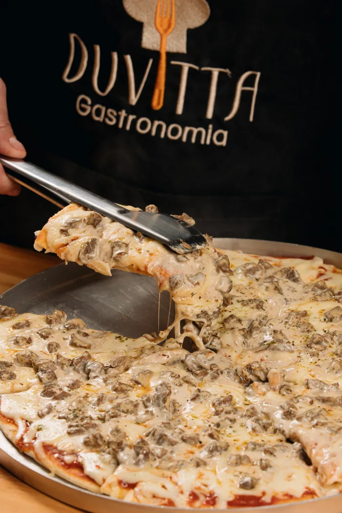 Pizza artesanal de cogumelos