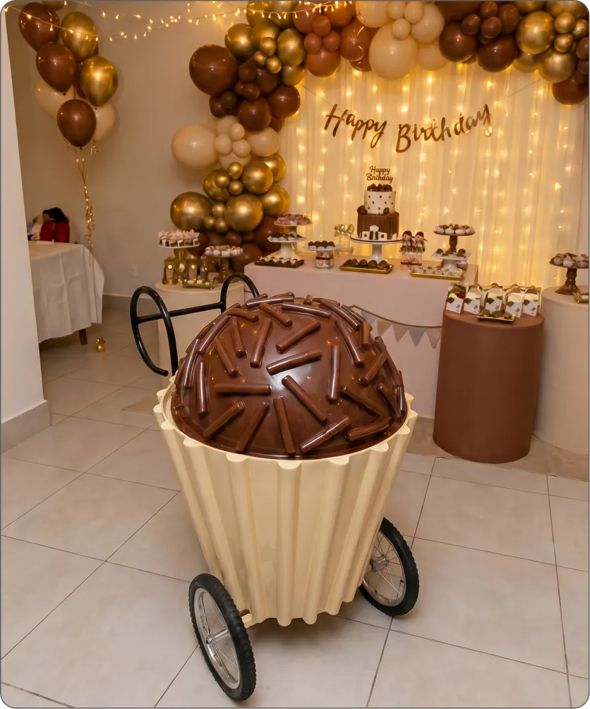 Carrinho de Brigadeiro Duvitta